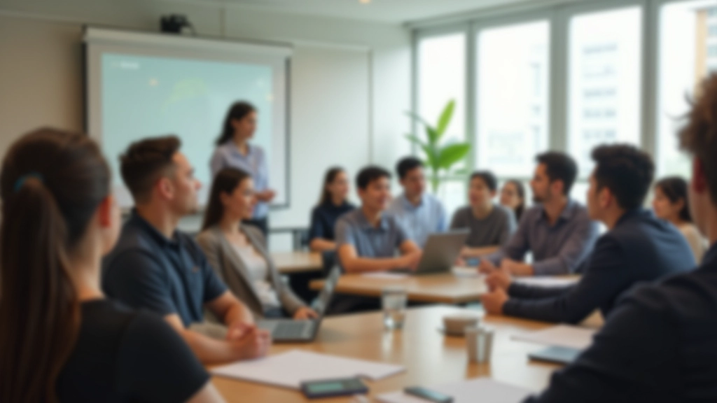 Positive psychology workshop in progress with engaged participants learning wellbeing practices